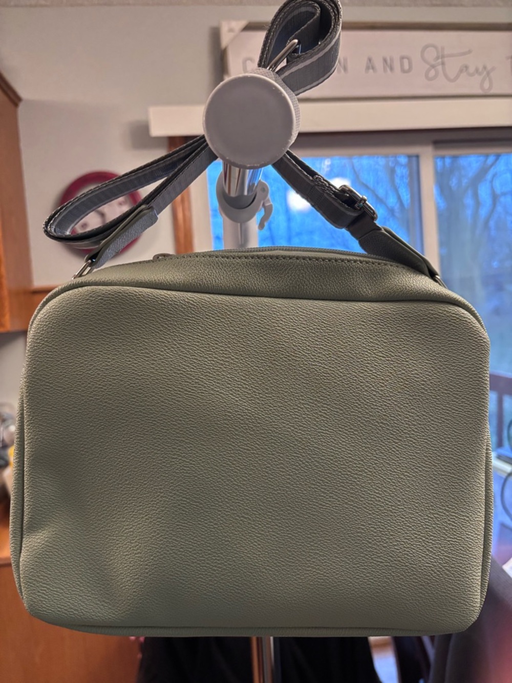 Izod Sage Green Crossbody Bag